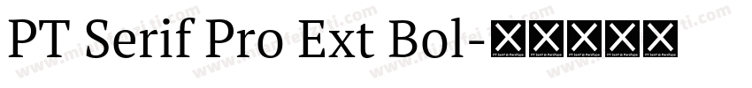 PT Serif Pro Ext Bol字体转换